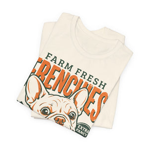 Farm Fresh Frenchies T-Shirt — Vintage French Bulldog Fall Tee