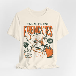 Farm Fresh Frenchies T-Shirt — Vintage French Bulldog Fall Tee