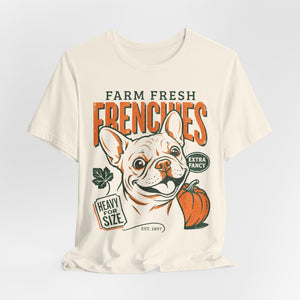 Farm Fresh Frenchies T-Shirt — Vintage French Bulldog Fall Tee