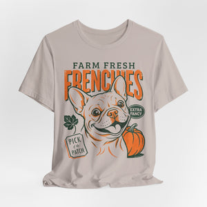 Farm Fresh Frenchies T-Shirt — Vintage French Bulldog Fall Tee