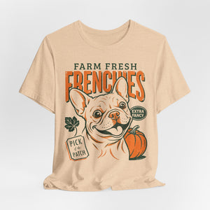 Farm Fresh Frenchies T-Shirt — Vintage French Bulldog Fall Tee