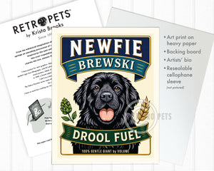 Art print components — print, backing board, and poly sleeve