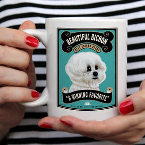 Bichon Frise Art "Beautiful Bichon" 15 oz. Coffee Mug