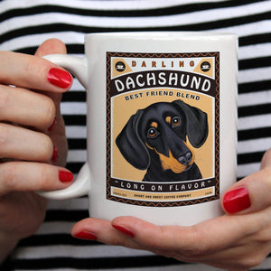 Dachshund Art "Darling Dachshund" 15 oz. Coffee Mug