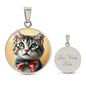 "OH, PLEASE" KITTY NECKLACE | GRAPHIC CAT NECKLACE | CAT LOVER GIFT