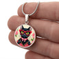 "KNITTING KITTY" PURRLFECT PENDANT/NECKLACE | CAT LOVER GIFT