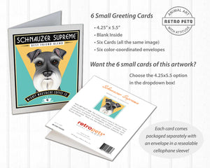 Schnauzer Art "Schnauzer Supreme" Art Print by Krista Brooks