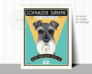 Schnauzer Art "Schnauzer Supreme" Art Print by Krista Brooks