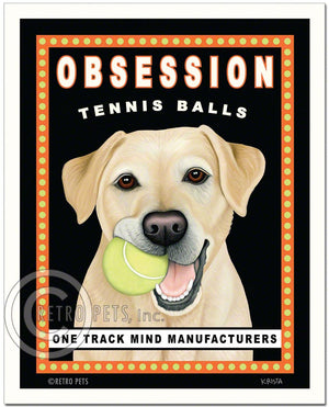 Obsession Tennis Balls Art | Obsession Tennis Balls | Retro Pets Art