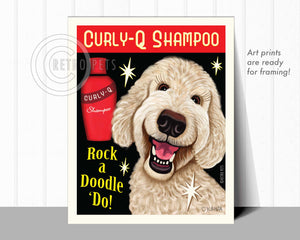 Rock a Doodle Do Labradoodle | Rock a Doodle Do Art | Retro Pets Art