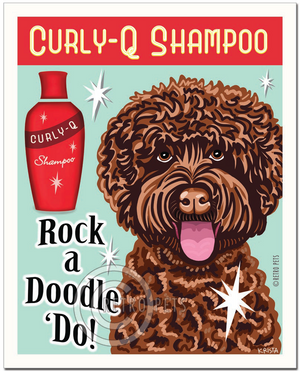 Labradoodle Doodleo Art | Rock a Doodle Do Art | Retro Pets Art