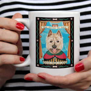 Printed Mugs Online | Cairn Terrier Art | Retro Pets Art