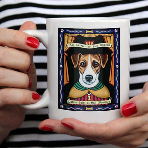 Jack Russell Art "Saint of Hall Monitors" 15 oz. White Mug