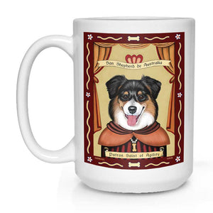 Shepherd Art Tri-Color | Shepherd Print Tri-Color Mug | Retro Pets Art
