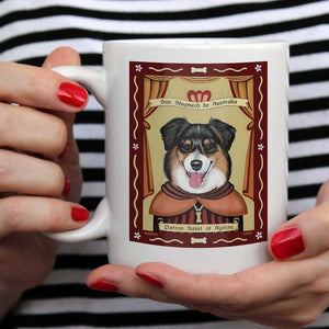 Shepherd Art Tri-Color | Shepherd Print Tri-Color Mug | Retro Pets Art