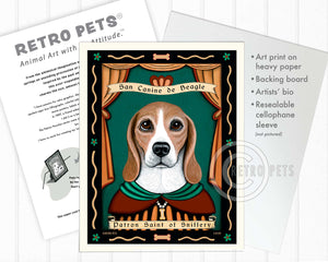 Custom Pet Portrait | Dogs Wall Art | Retropets