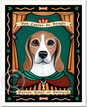 Custom Pet Portrait | Dogs Wall Art | Retropets