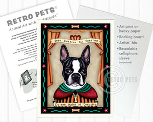 Patron Saint of Tenacity Art Prints | Retro Pets Art