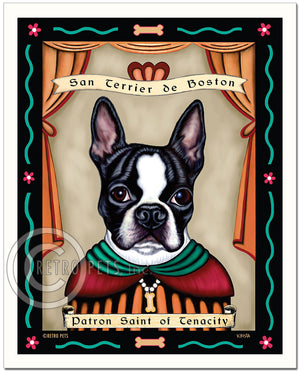 Patron Saint of Tenacity Art Prints | Retro Pets Art