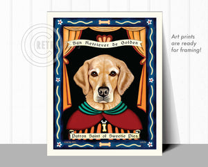 Golden Retriever Art "Patron Saint of Sweetie Pies" Art Print by Krista Brooks