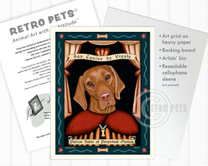 Vizsla Art "Saint of Perpetual Motion" Art Print by Krista Brooks
