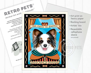 Papillon Art "Patron Saint of Butterflies" Art Print by Krista Brooks