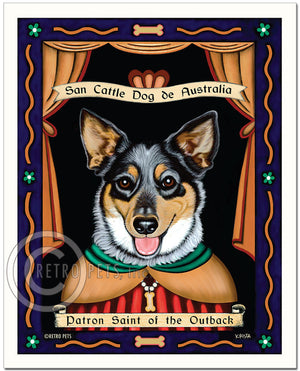 Patron Saint Outback Pets | Patron Pooches Pets | Retro Pets Art