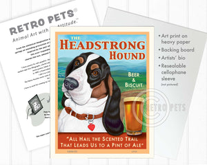 Basset Hound Art | Basset Hound Drawing | Retropets