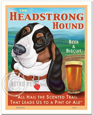 Basset Hound Art | Basset Hound Drawing | Retropets