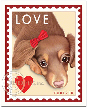 Doxie Love Stamp Furever Print