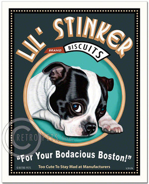 Unframed Art Prints | "Lil' Stinker" | Retro Pets Art