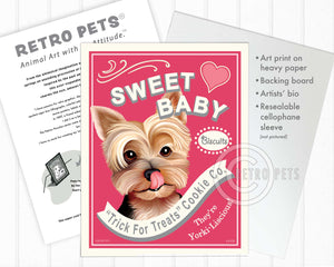 Yorkshire Terrier Art "Sweet Baby" Art Print by Krista Brooks