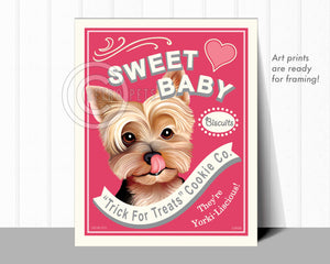 Yorkshire Terrier Art "Sweet Baby" Art Print by Krista Brooks