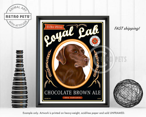 Labrador Retriever - Chocolate art by Krista Brooks