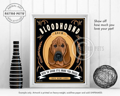 Bloodhound art by Krista Brooks