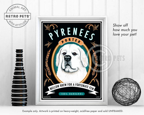 Pyrenees art by Krista Brooks