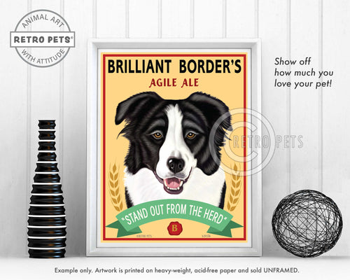 Border Collie art by Krista Brooks