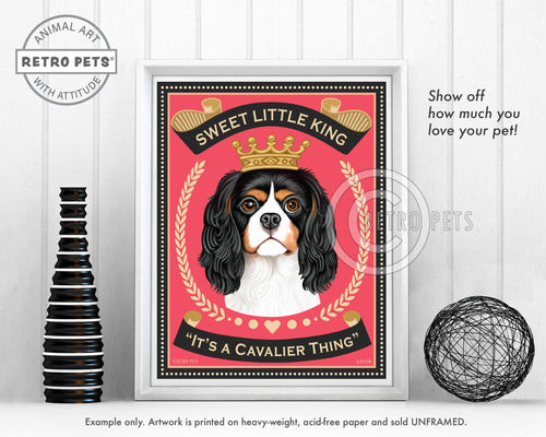 Cavalier King Charles Spaniel art by Krista Brooks