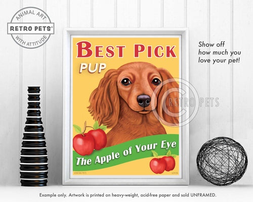 Dachshund art by Krista Brooks