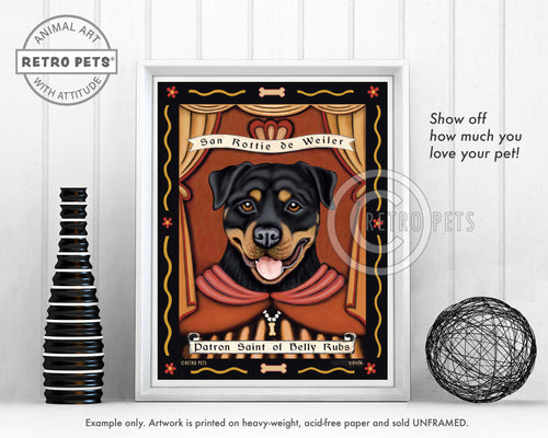 Rottweiler art by Krista Brooks
