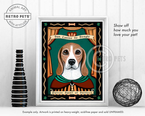 Beagle art by Krista Brooks
