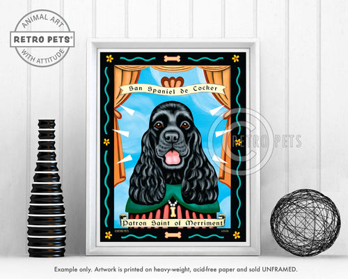 Cocker Spaniel art by Krista Brooks