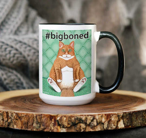 BIG-BONED CAT| 15oz Accent Mug | FREE SHIPPING!