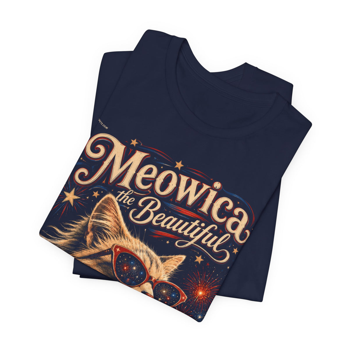 Meowica the Beautiful | Patriotic Cat T-Shirt
