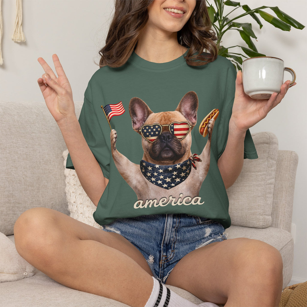 French Bulldog America Comfort Colors® T-Shirt