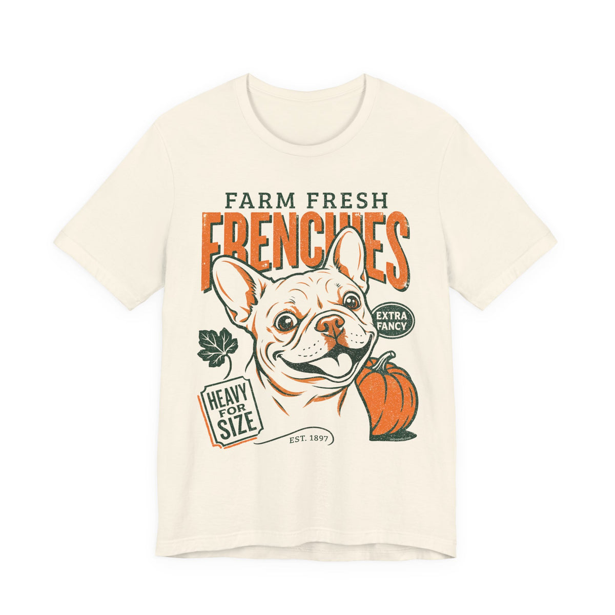 Farm Fresh Frenchies T-Shirt — Vintage French Bulldog Fall Tee