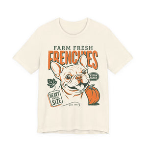 Farm Fresh Frenchies T-Shirt — Vintage French Bulldog Fall Tee