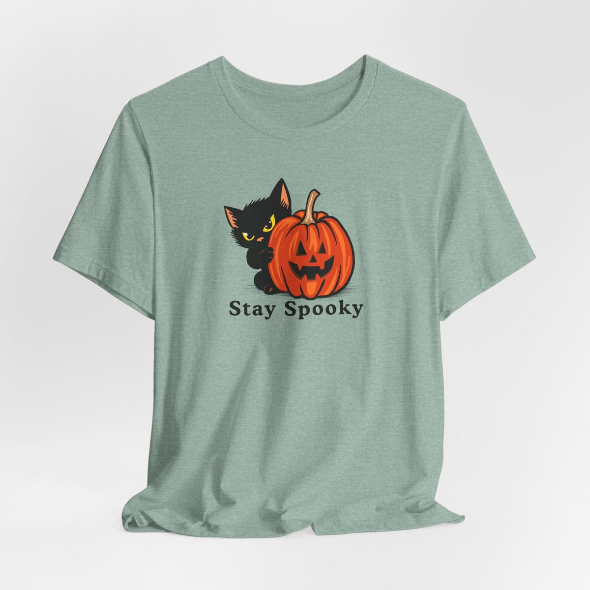 Stay Spooky Halloween cat t-shirt, additional color view