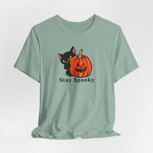 Stay Spooky Halloween cat t-shirt, additional color view