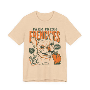 Farm Fresh Frenchies T-Shirt — Vintage French Bulldog Fall Tee